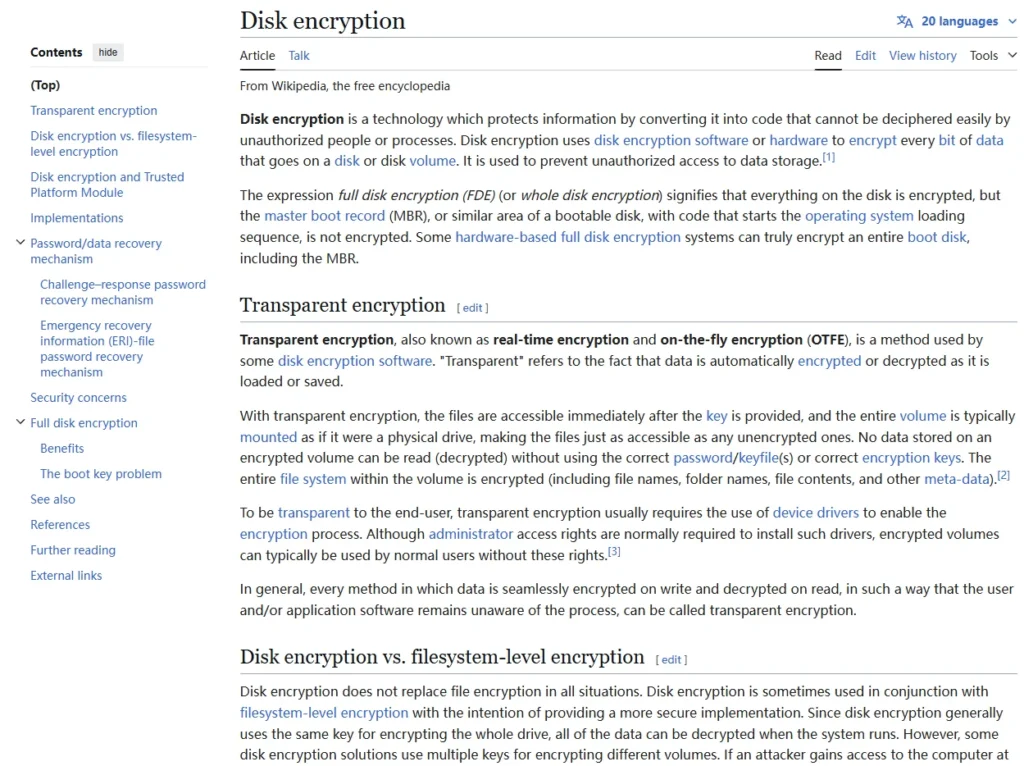 Disk-Encryption