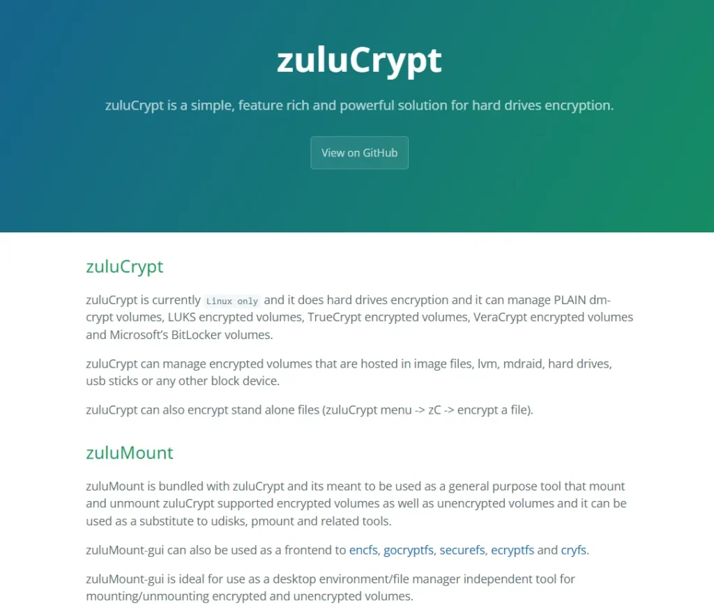 ZuluCrypt